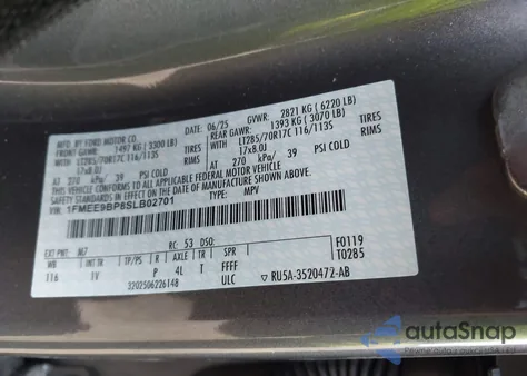 2025 Ford Bronco Badlands z USA, uszkodzony, nr VIN 1FMEE9BP8SLB02701